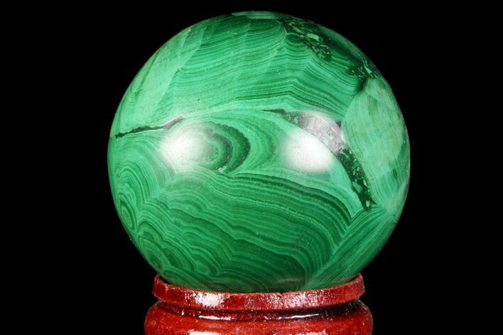 Beautiful, Polished Malachite Sphere - Congo #71537